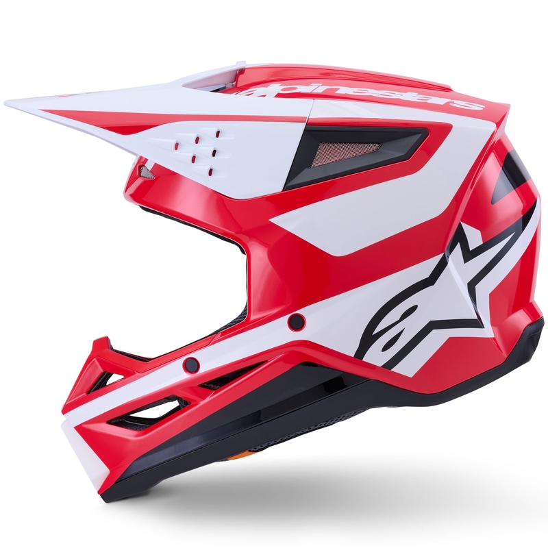 Casque de motocross Alpinestars S-M3 Heat rouge-blanc-noir