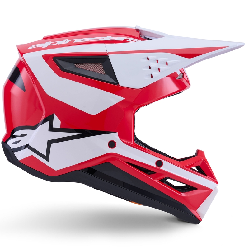 Casque de motocross Alpinestars S-M3 Heat rouge-blanc-noir