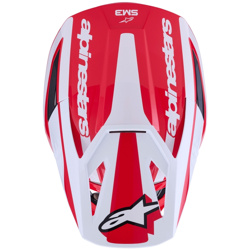 Casque de motocross Alpinestars S-M3 Heat rouge-blanc-noir