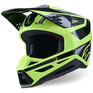 Casque de motocross Alpinestars S-M3 Heat jaune fluo-noir