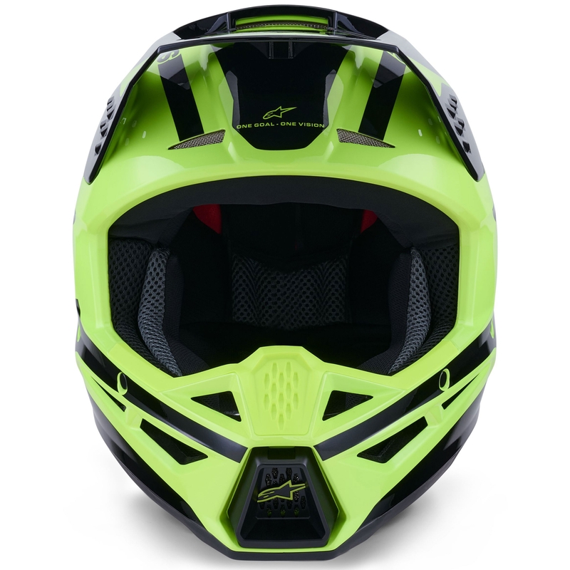 Casque de motocross Alpinestars S-M3 Heat jaune fluo-noir