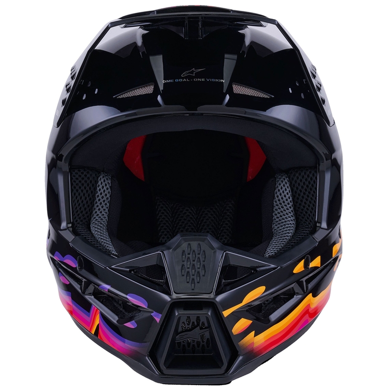 Casque de motocross Alpinestars S-M3 Force noir-jaune-rouge-blanc