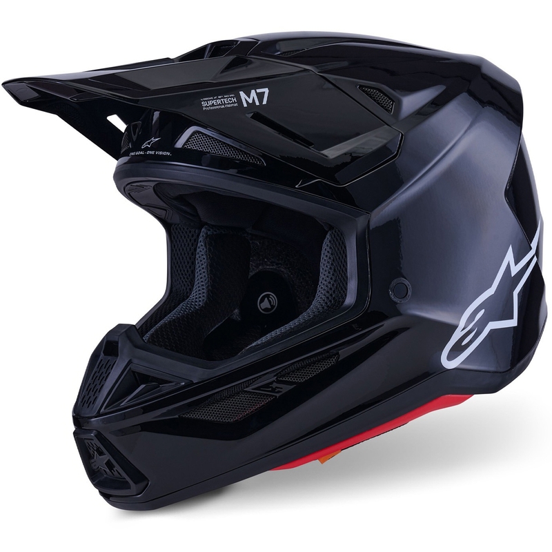 Casque de motocross Alpinestars SM7 Solid noir