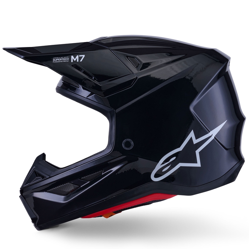 Casque de motocross Alpinestars SM7 Solid noir