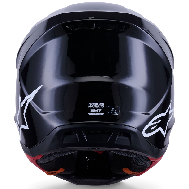 Casque de motocross Alpinestars SM7 Solid noir