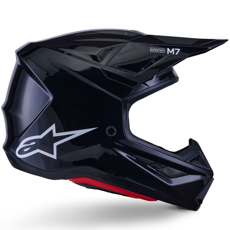 Casque de motocross Alpinestars SM7 Solid noir