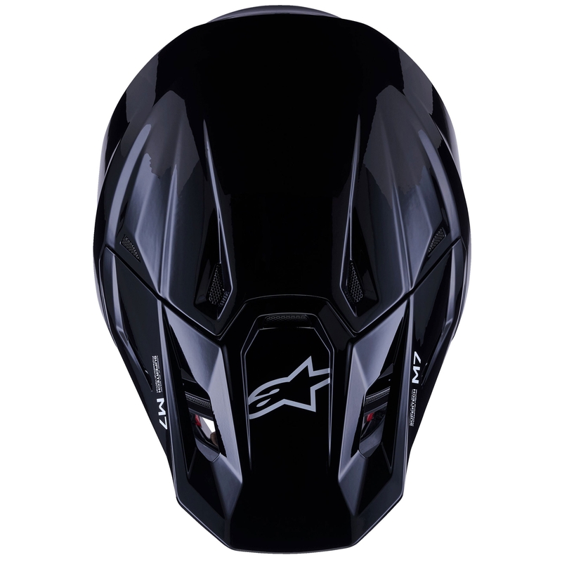 Casque de motocross Alpinestars SM7 Solid noir