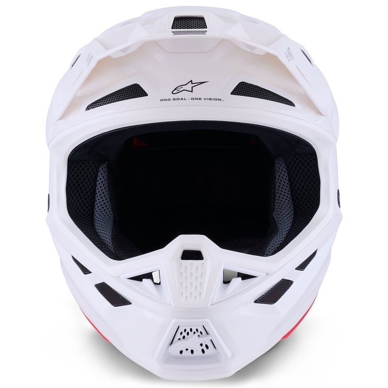 Casque de motocross Alpinestars SM7 Solid blanc