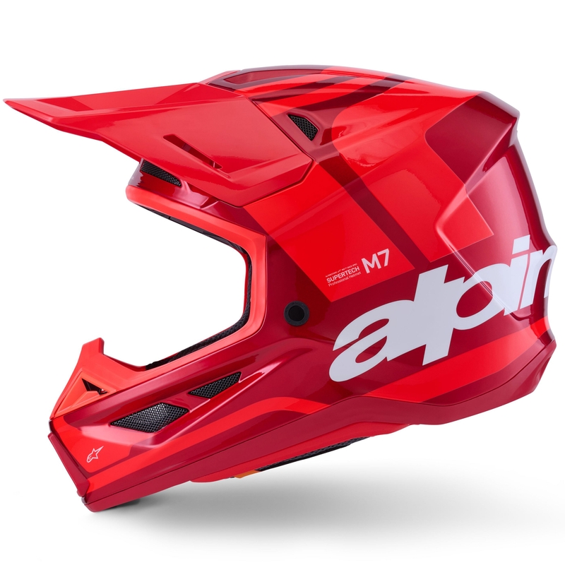 Casque de motocross Alpinestars SM7 Core rouge