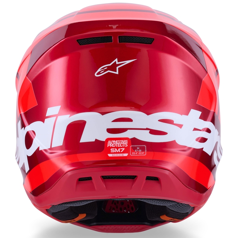 Casque de motocross Alpinestars SM7 Core rouge