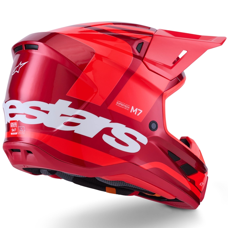 Casque de motocross Alpinestars SM7 Core rouge