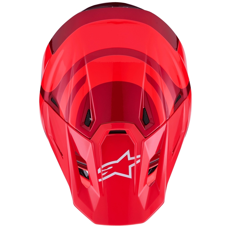 Casque de motocross Alpinestars SM7 Core rouge