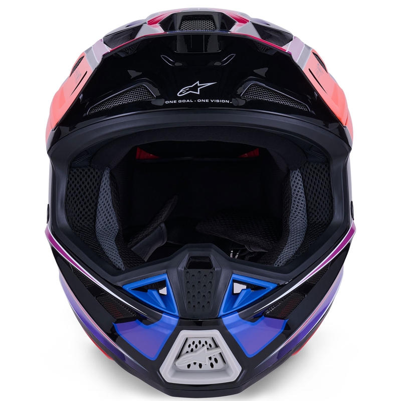 Casque de motocross Alpinestars SM7 Fuse bleu-violet-rose