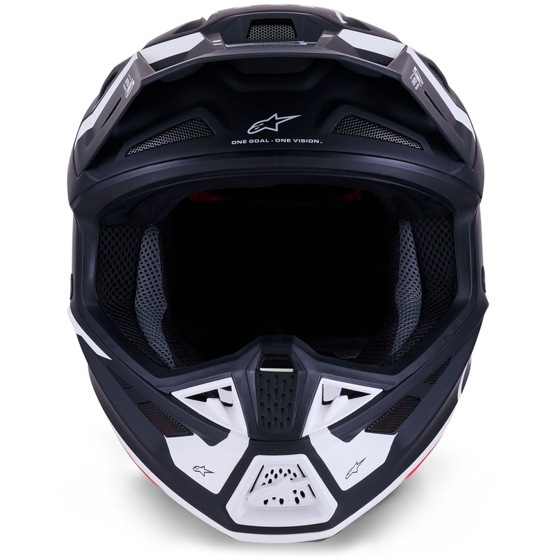 Casque de motocross Alpinestars SM7 Dasher noir mat-blanc