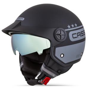 Cassida Handy Plus Chief casque moto ouvert gris-noir