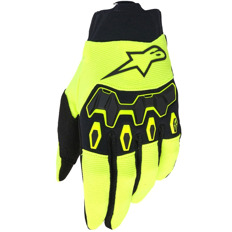 Gants de motocross Alpinestars Full Bore V2 jaune fluo-noir