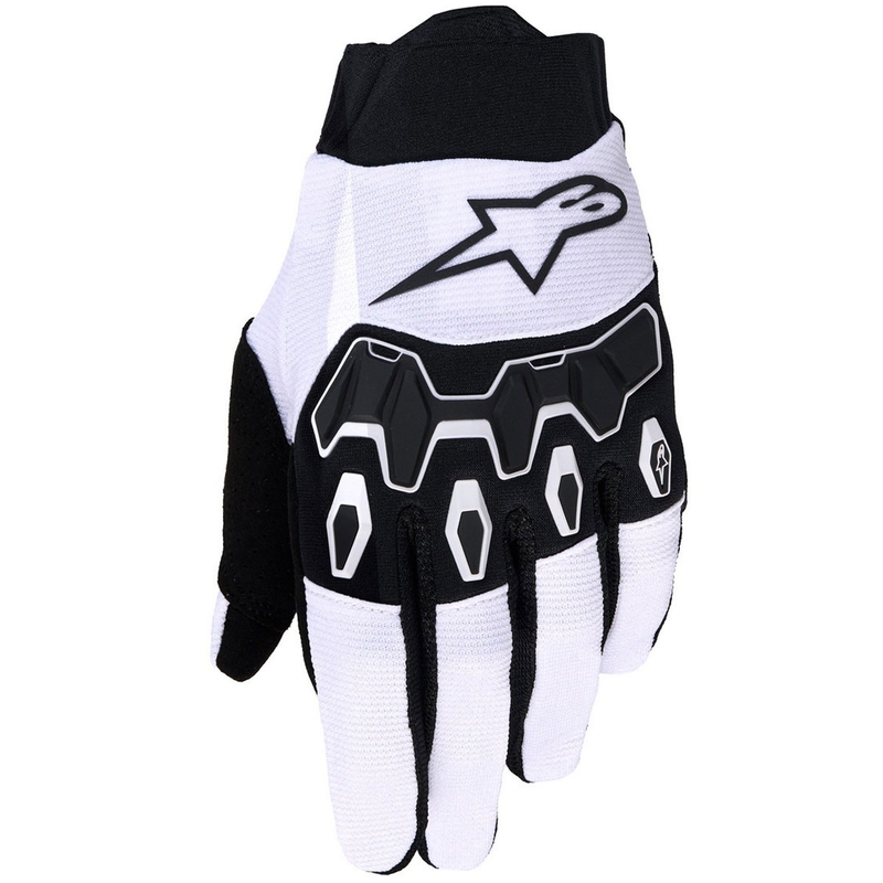 Gants de motocross Alpinestars Full Bore V2 gris clair-noir