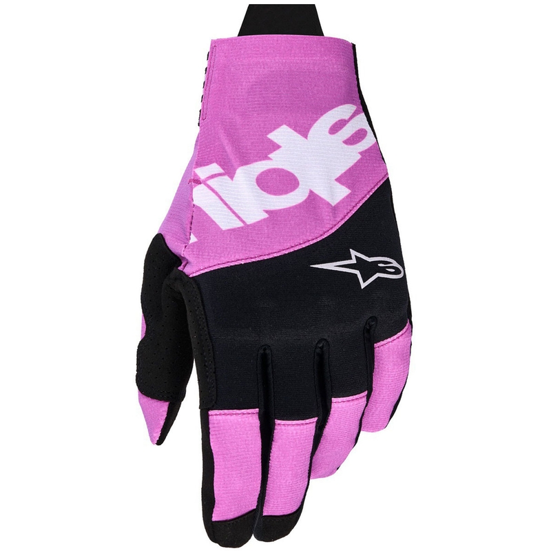 Gants de motocross Alpinestars Techstar noir-gris clair-violet