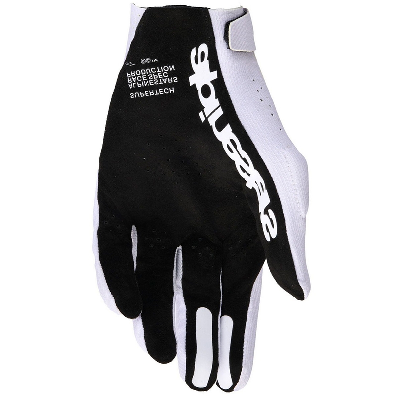 Gants de motocross Alpinestars Supertech MX lilas clair-noir