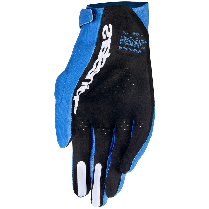 Gants de motocross Alpinestars Supertech MX bleu-blanc-noir