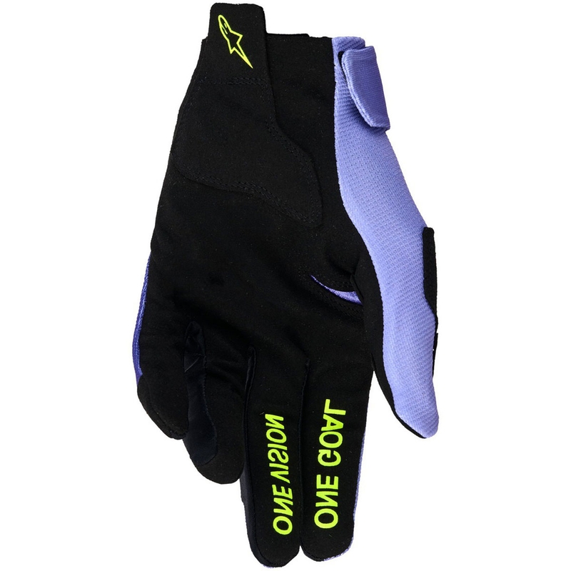 Gants de motocross Alpinestars Radar violet-jaune fluo