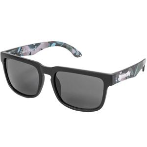 Lunettes de soleil Meatfly Memphis Pink Flowers noir-rose