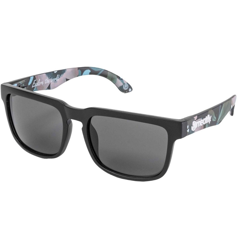 Lunettes de soleil Meatfly Memphis Pink Flowers noir-rose
