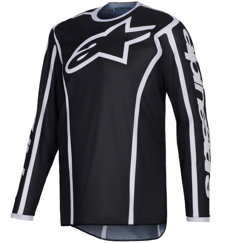 Maillot motocross Alpinestars Fluid Apex noir-gris