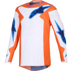 Maillot de motocross Alpinestars Fluid Grid orange-bleu