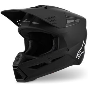 Casque de motocross Alpinestars S-M3 Solid noir mat