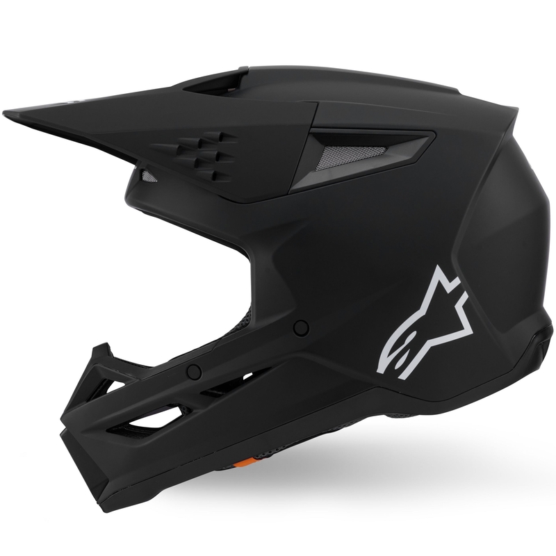 Casque de motocross Alpinestars S-M3 Solid noir mat