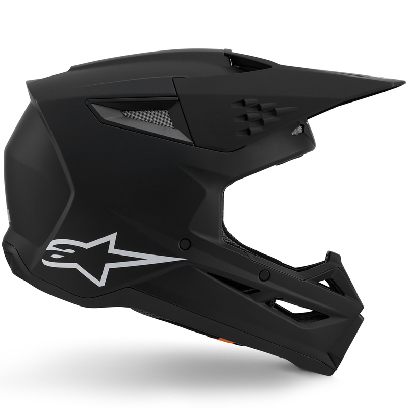 Casque de motocross Alpinestars S-M3 Solid noir mat