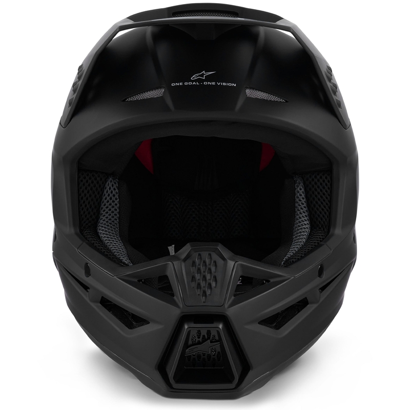 Casque de motocross Alpinestars S-M3 Solid noir mat