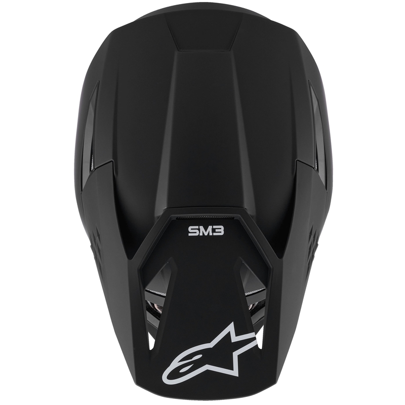 Casque de motocross Alpinestars S-M3 Solid noir mat