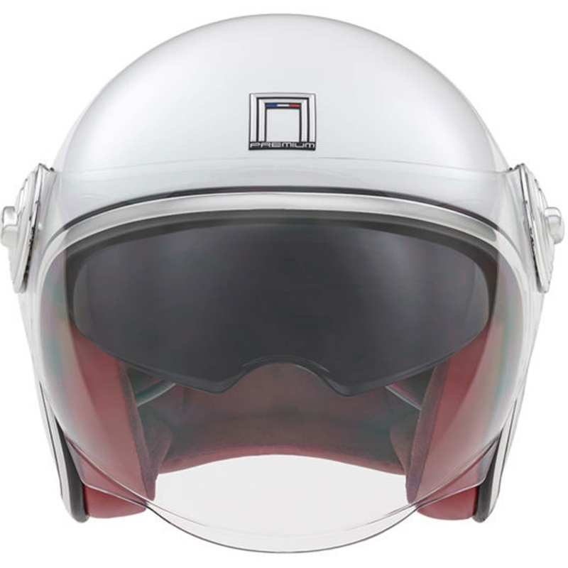 Casque moto jet NOX PREMIUM Heritage blanc