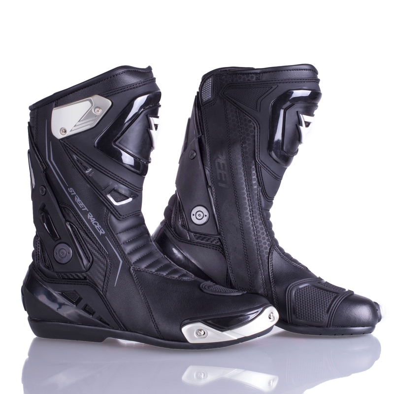 Bottes de moto Street Racer GTR noires