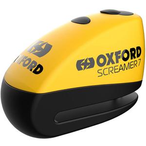 Antivol de frein à disque Oxford Screamer 7 avec alarme intégrée jaune-noir