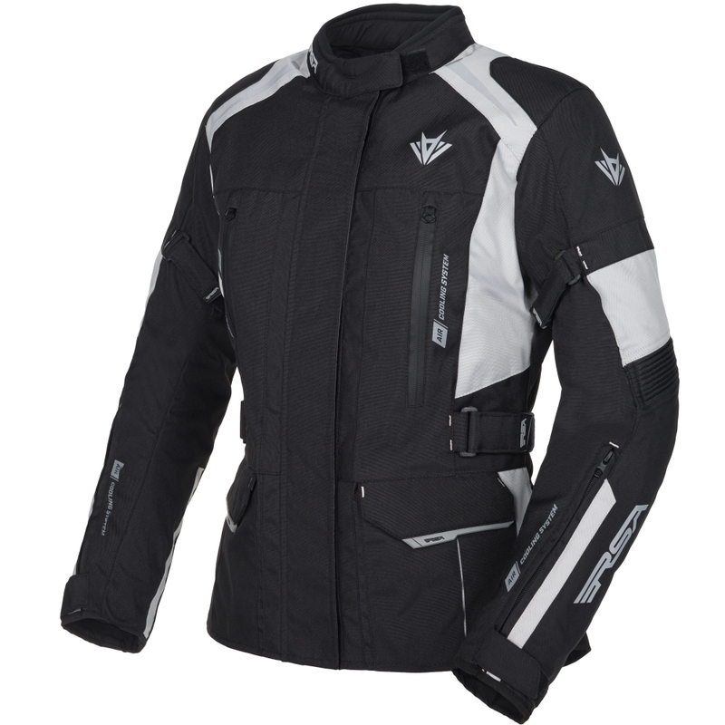 Veste de moto pour femme RSA EXO 2 noir-gris