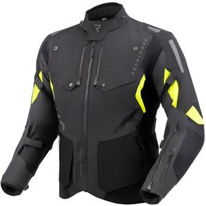 Veste moto Rebelhorn Hiker IV noir-anthracite-jaune fluo