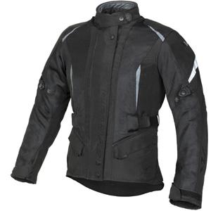 Blouson moto femme Ayrton Teressa II Flow noir-gris