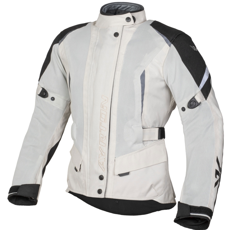 Veste moto femme Ayrton Teressa II Flow crème-sable
