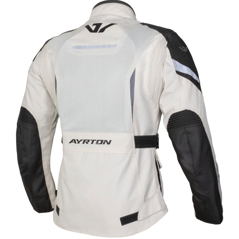 Veste moto femme Ayrton Teressa II Flow crème-sable