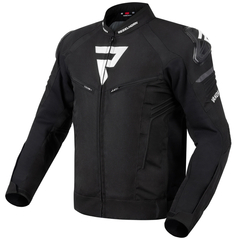 Veste de moto Rebelhorn Vandal noir-blanc
