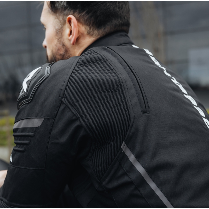 Veste de moto Rebelhorn Vandal noir-blanc