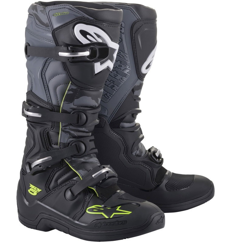 Bottes moto Alpinestars TECH 5 noir-gris-jaune fluo