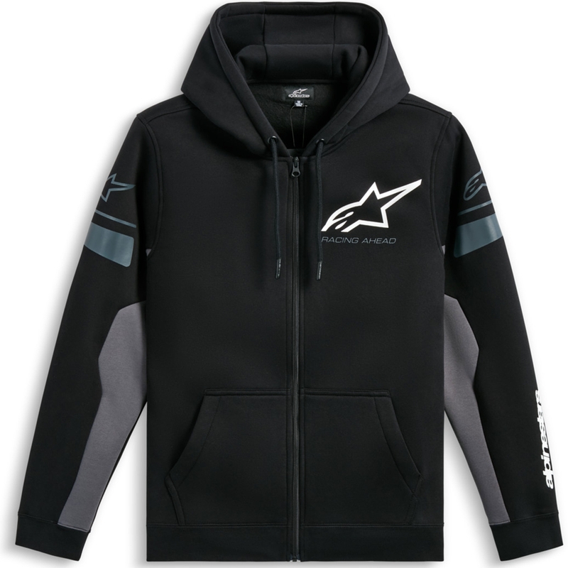Sweat à capuche Alpinestars Esemex noir-gris