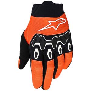 Gants de motocross Alpinestars Full Bore V2 Youth/Kids orange-blanc-noir-bleu