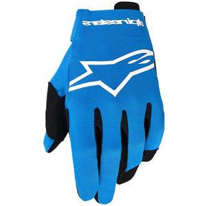 Gants de motocross Alpinestars Radar Youth pour enfant, bleu-blanc