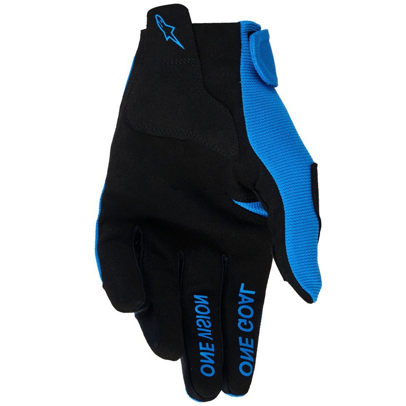 Gants de motocross Alpinestars Radar Youth pour enfant, bleu-blanc