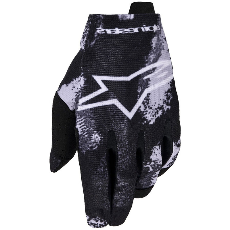 Gants de motocross pour enfant Alpinestars Radar Youth, gris camouflage